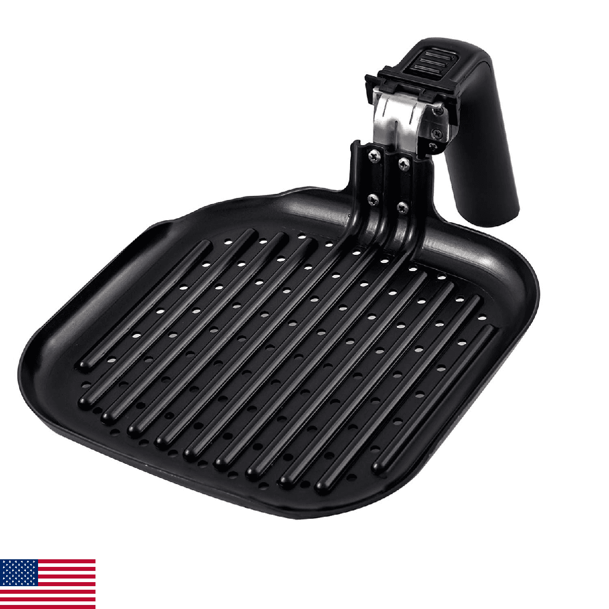 Nuwave 6-quart Brio Digital Air Fryer Exclusive Indoor Grill Pan Accessory (Gril - Image 1