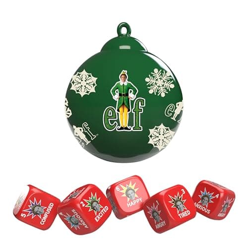 YAHTZEE: Elf Edition, Exclusive Holiday Ornament Cup Featuring Buddy, Roll the d - Thumbnail 3