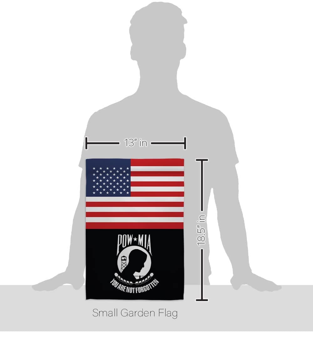 US POW MIA Garden Flag - Armed Forces Vietnam WarUnited State American Military - Thumbnail 2