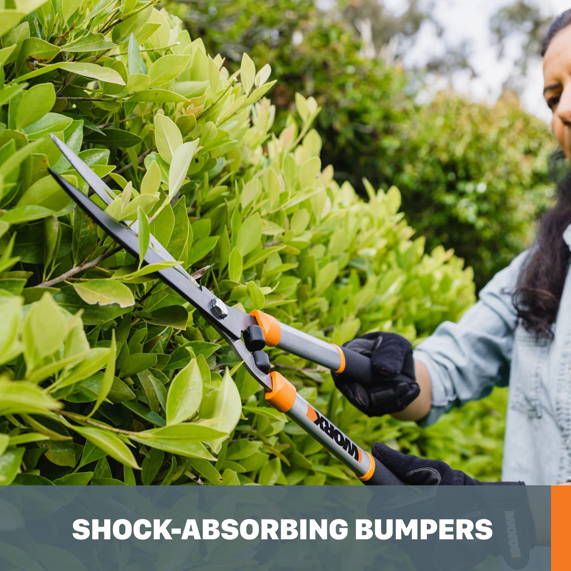 Worx WG062 9" Steel Blade Hedge Shears - Thumbnail 2