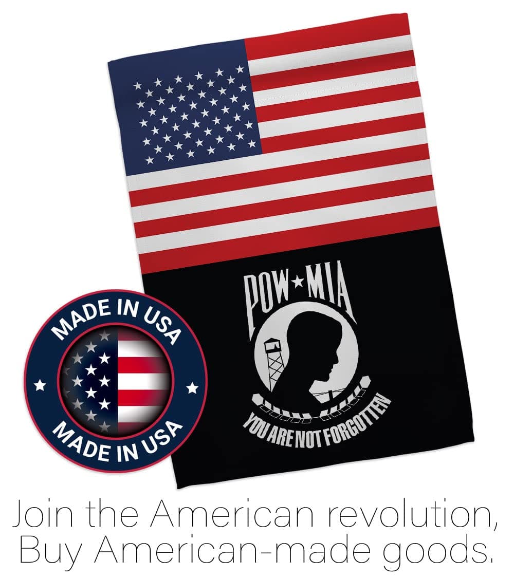 US POW MIA Garden Flag - Armed Forces Vietnam WarUnited State American Military - Thumbnail 5