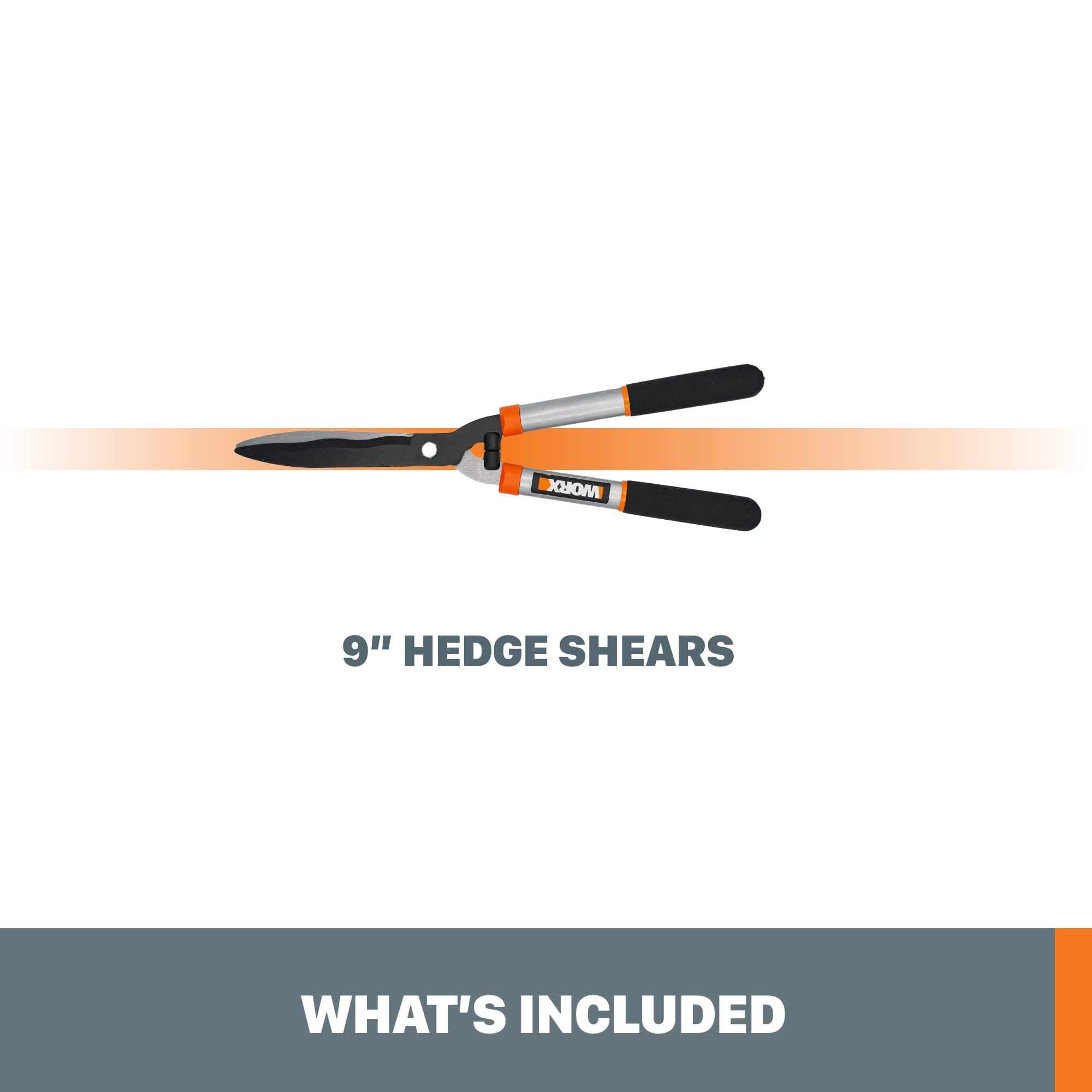 Worx WG062 9" Steel Blade Hedge Shears - Thumbnail 5