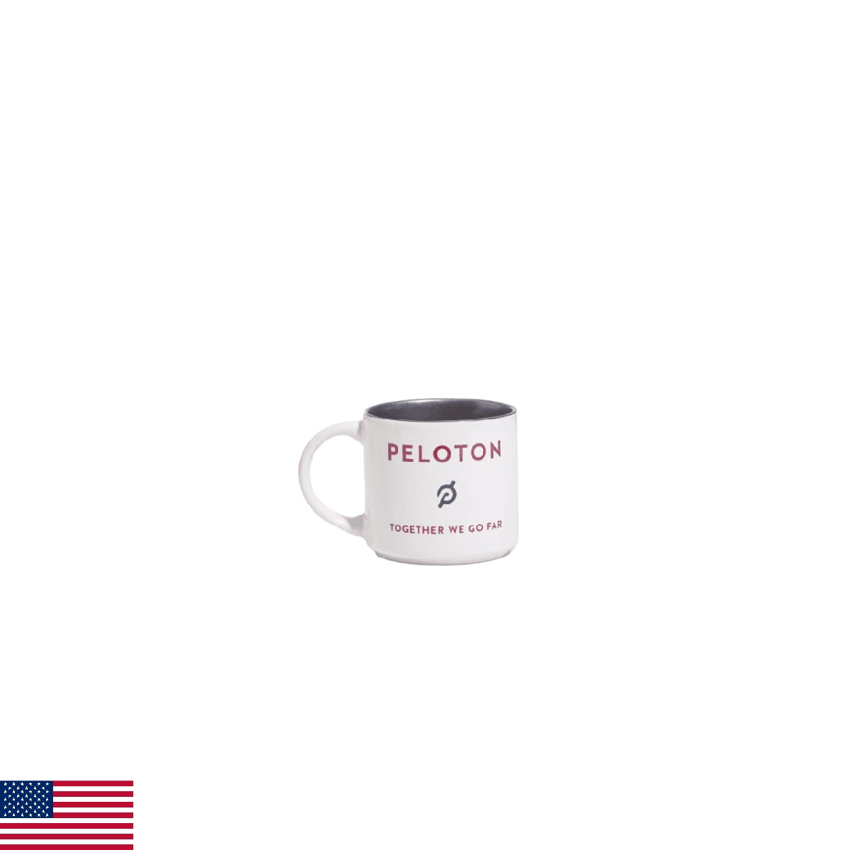 Peloton 'Together We Go Far' 15 oz Ceramic Stoneware Mug, White - Image 1