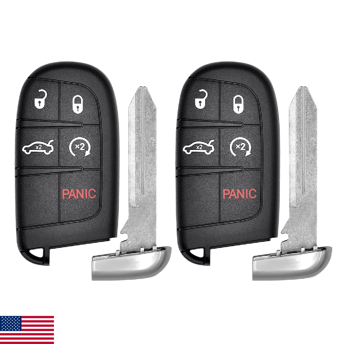 Vurkcy Key Fob Replacement for 2011-2018 Dodge Charger & Chrysler 300/ 15-18 Cha - Image 1