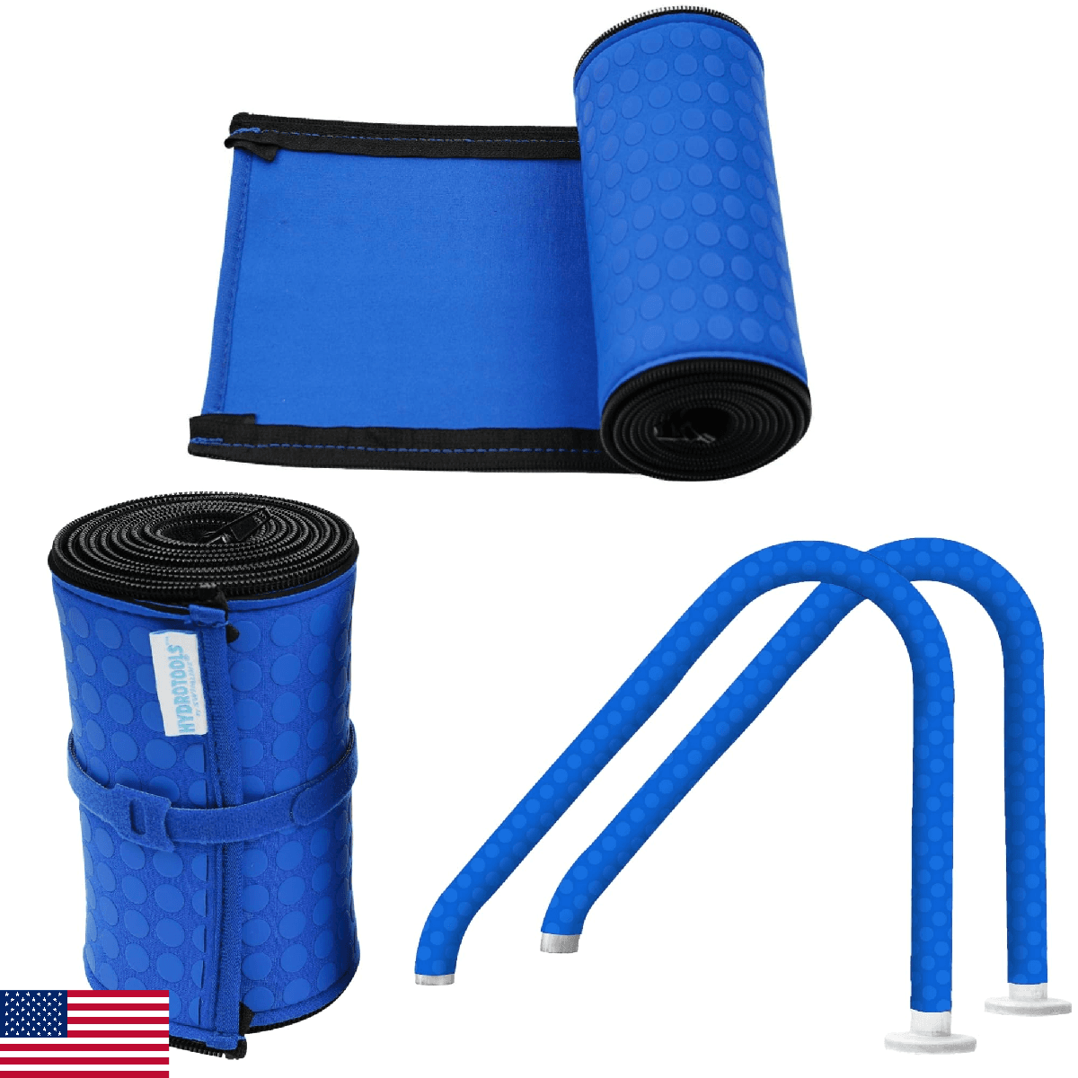 SWIMLINE HYDROTOOLS Neoprene Pool Handrail Cover – Padded Zipper Sleeve for Ingr - Image 1