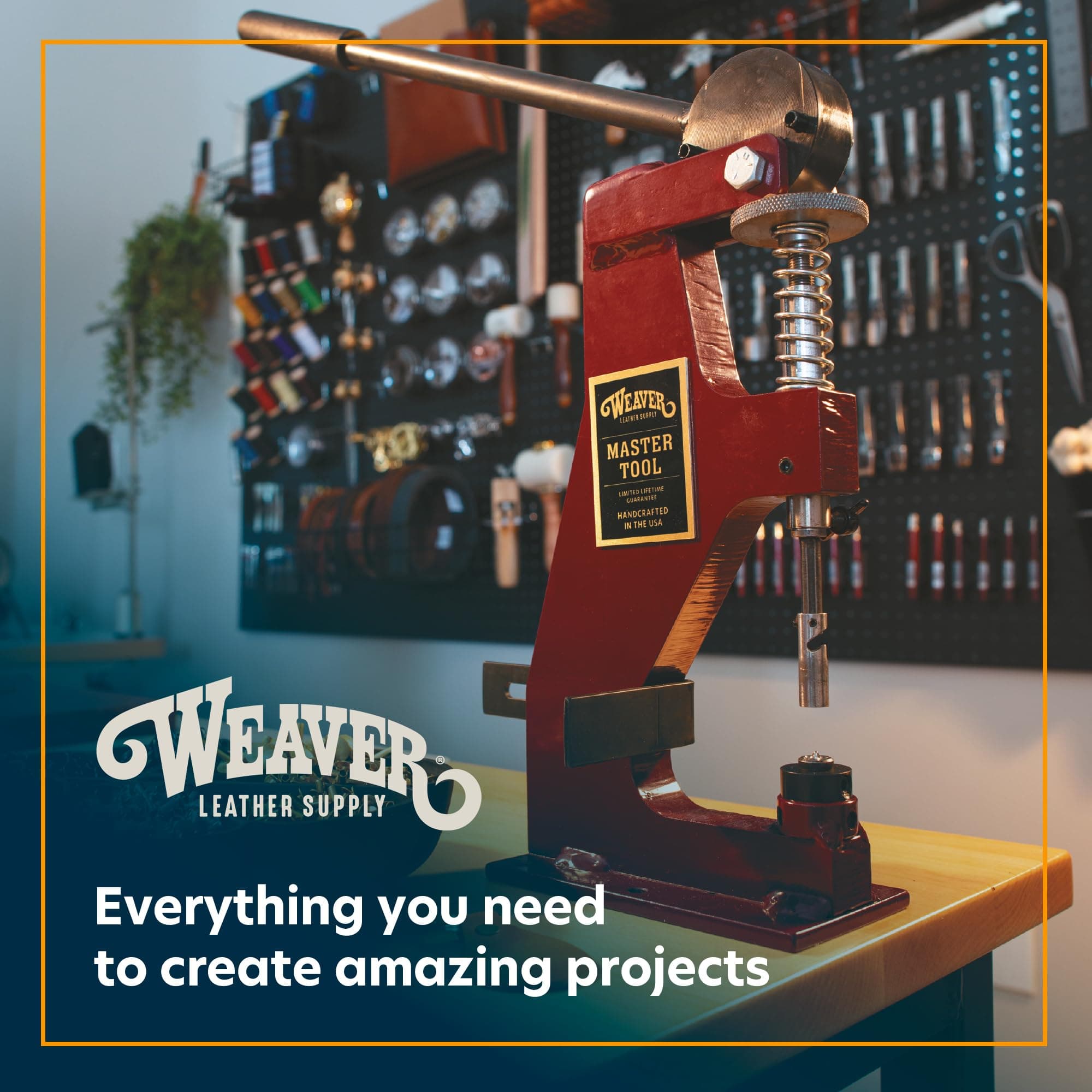 Weaver Leather Supply German Made Revolving Leather Hole Punch Tool, Adjustable - Thumbnail 6