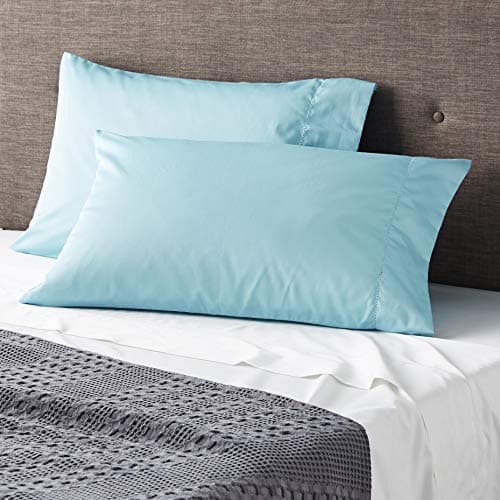Pointehaven 525 Thread Count 100% Long Staple Cotton King Sterling Blue Sateen P - Thumbnail 5