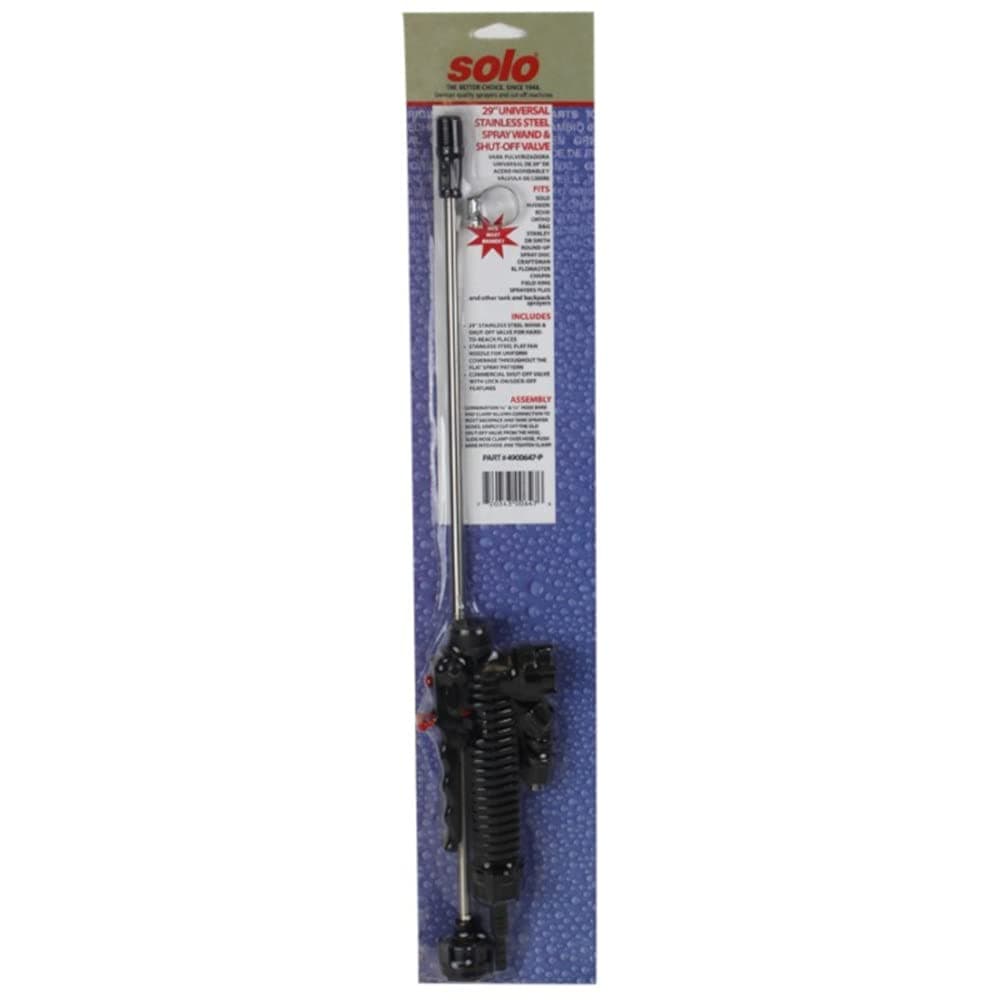 Solo 4900647-P 29-Inch Universal Stainless Steel Sprayer Wand Shut-off Valve - Thumbnail 2