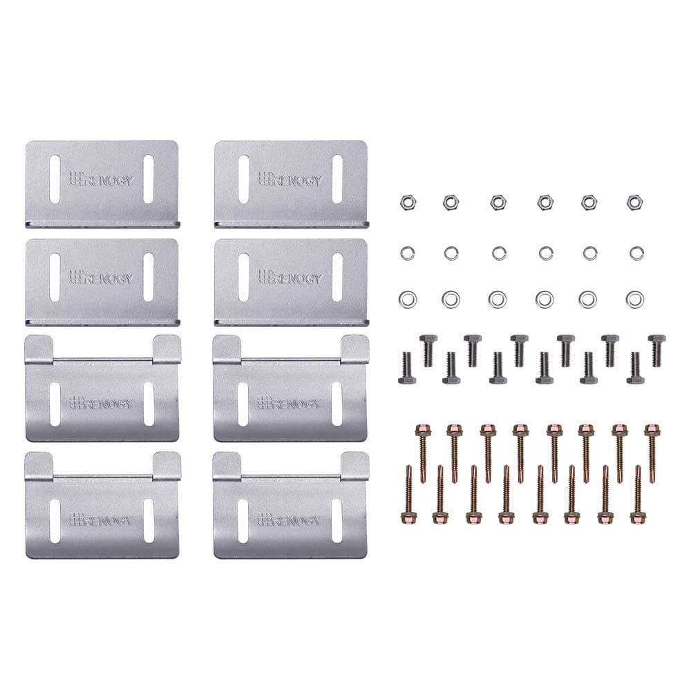 Renogy Solar Panel Mounting Curved Z Bracket-Set of 4 for RV, Boat, Roof, Wall a - Thumbnail 2