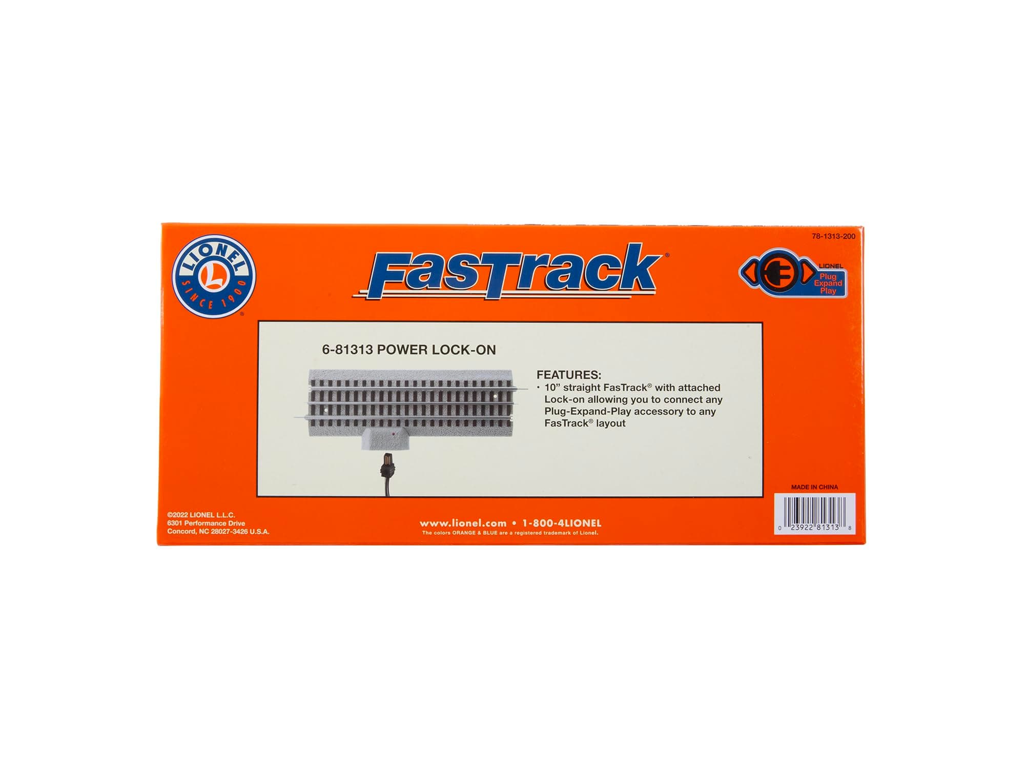 Lionel FasTrack 10" Straight Power Lock-On O Gauge Train Track with Plug-Expand- - Thumbnail 7
