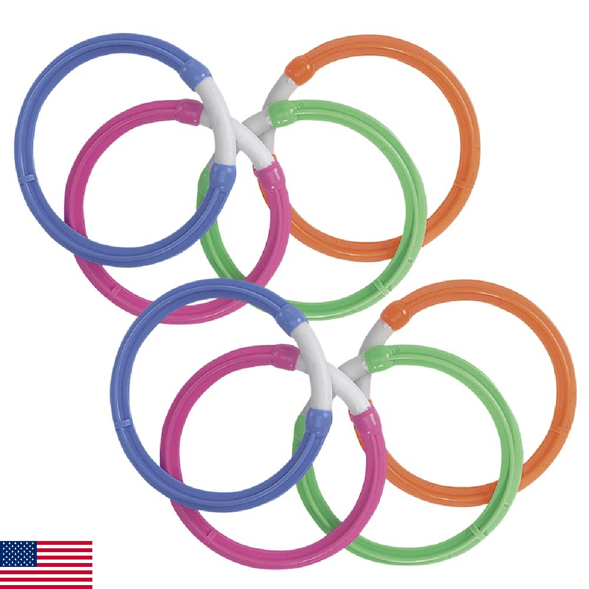 SunSplash Dive Rings Swimming Pool Diving Game, 2-Pack - Image 1