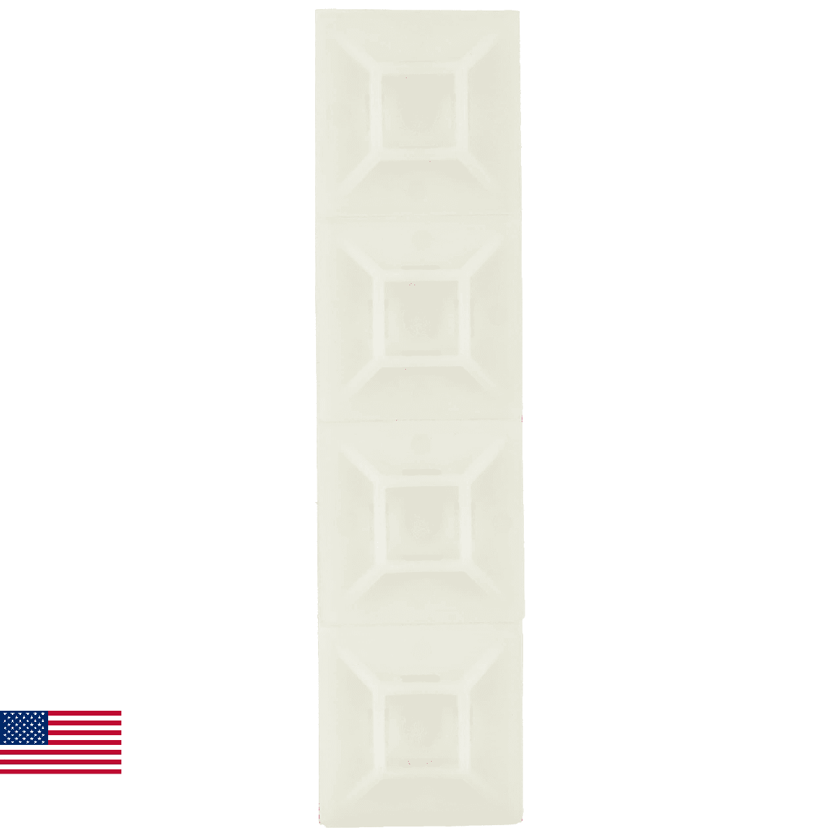 StarTech Self-adhesive Nylon Cable Tie Mounts - Pkg of 100 - Cable organizer , T - Image 1