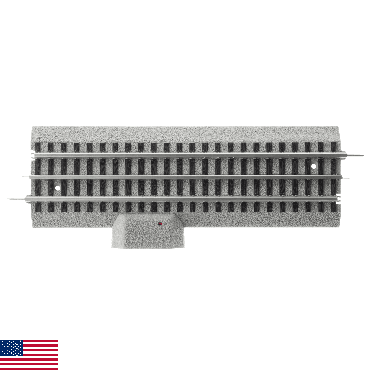 Lionel FasTrack 10" Straight Power Lock-On O Gauge Train Track with Plug-Expand- - Image 1