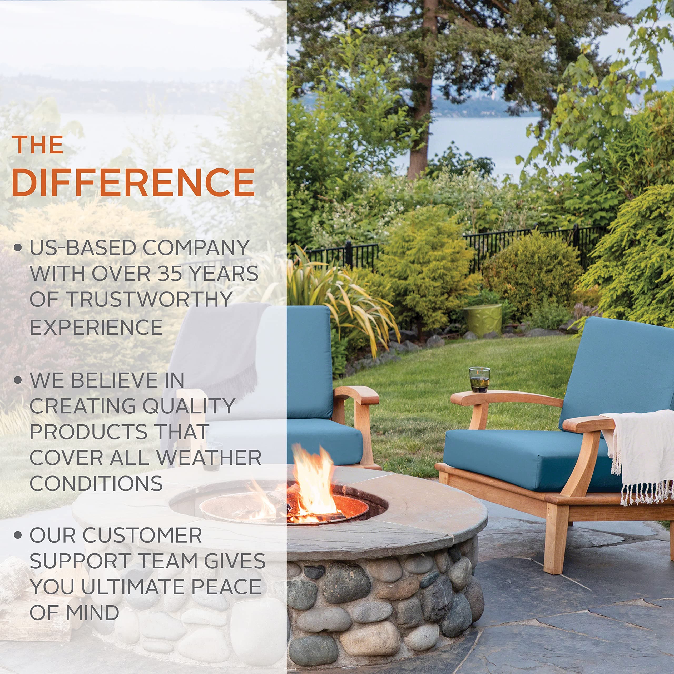 Classic Accessories 62-028-TAUPE-EC Ravenna Back Cushion, 25"W x 22"H x 4"T, Dar - Thumbnail 2