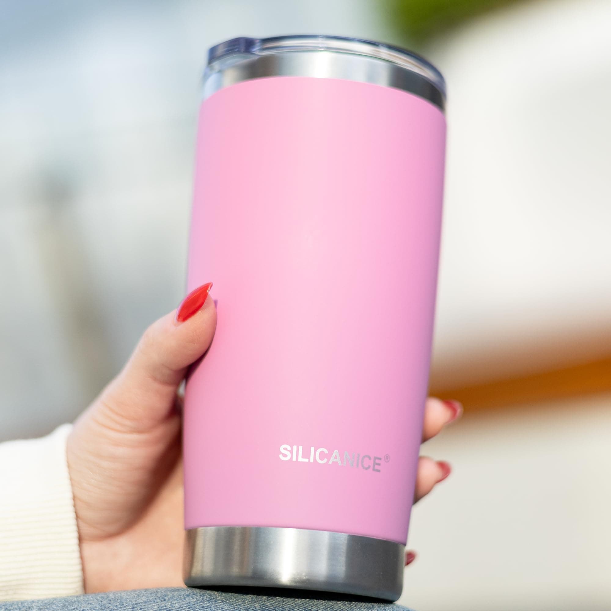 SILICANICE 20oz Vacuum Insulated Tumbler Double Wall Stainless Steel Coffee Mug - Thumbnail 7