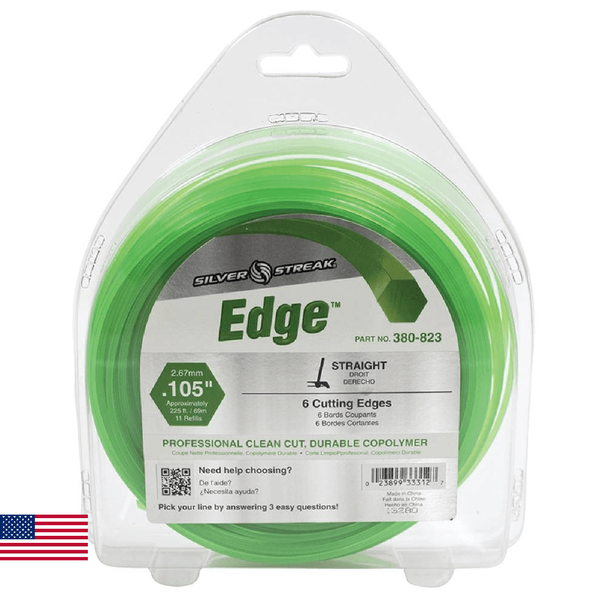 Stens 380-823 Silver Streak Trimmer Line 225-Foot by .105-Inch - Image 1