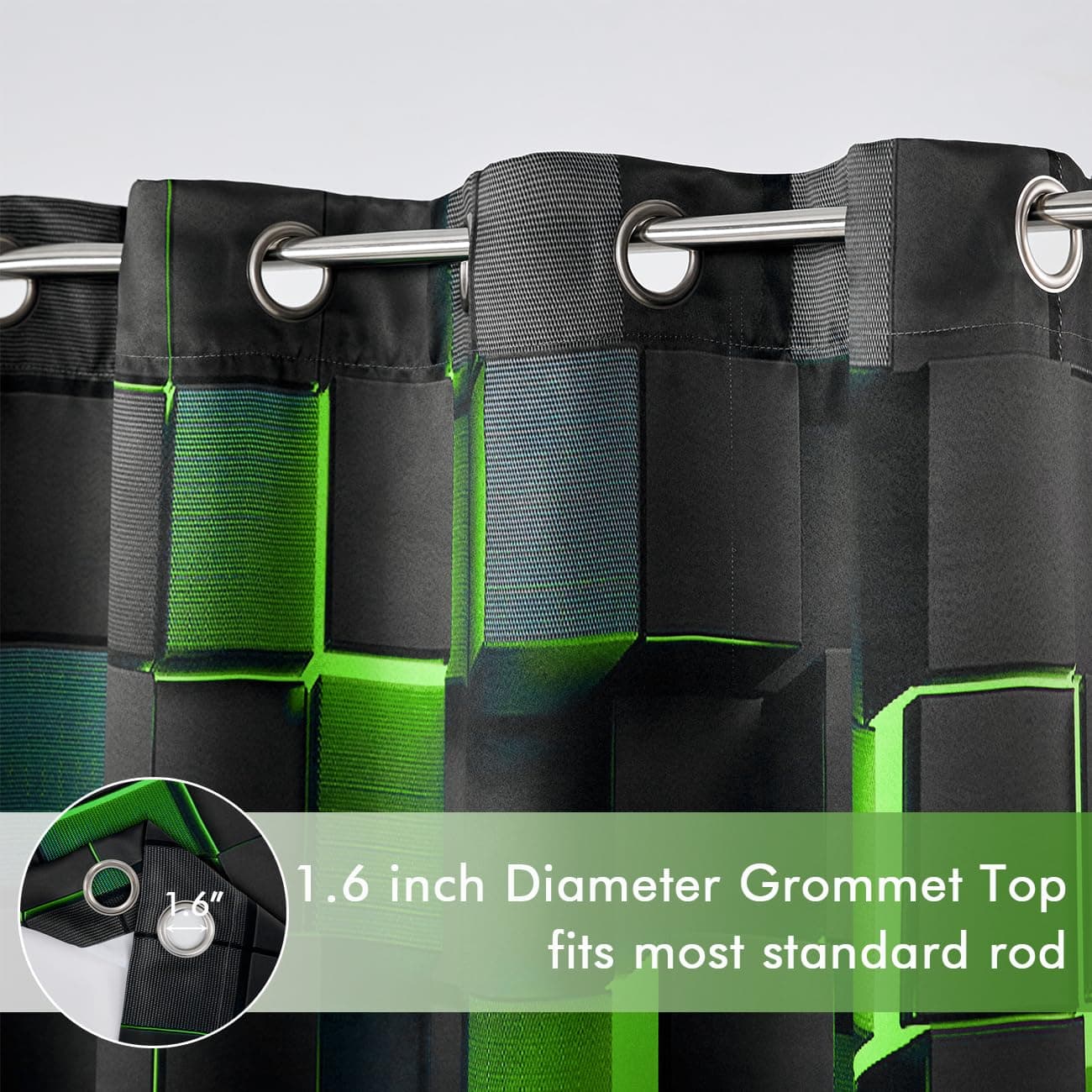 PERFEMET Game Blackout Bedroom Curtains Colorful Video Gamer Boys Curtain Panels - Thumbnail 5