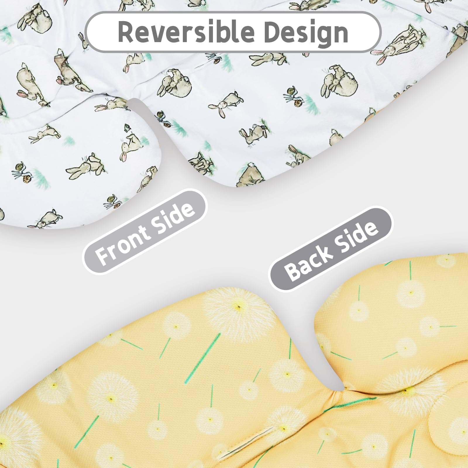 FSINWV Newborn Insert and 3Pcs Replacement Toy Balls for Mamaroo, Breathable Rev - Thumbnail 8