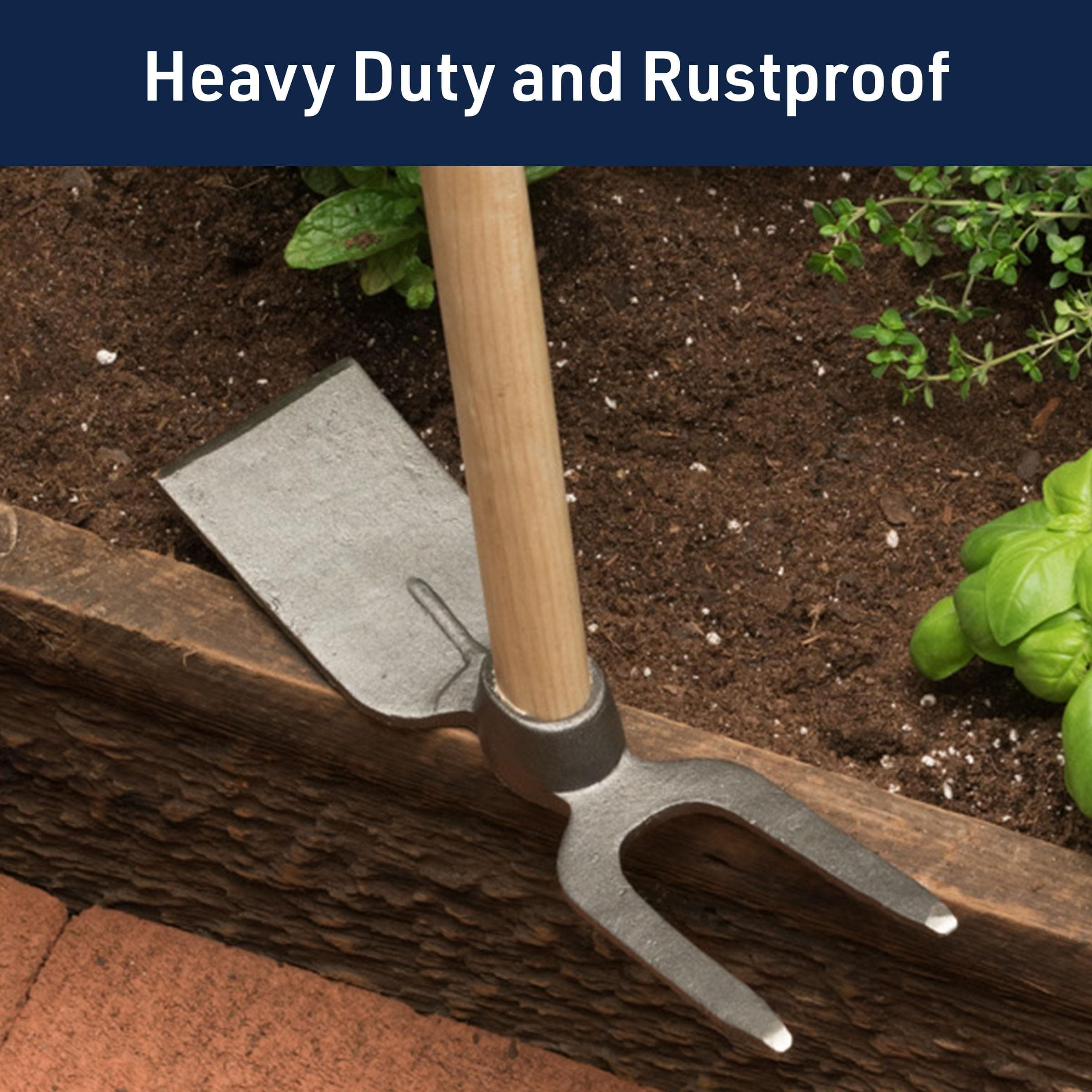 Kings County Tools Hoe Garden Tool - 18” Double-Sided Carbon Steel Garden Hoe an - Thumbnail 5