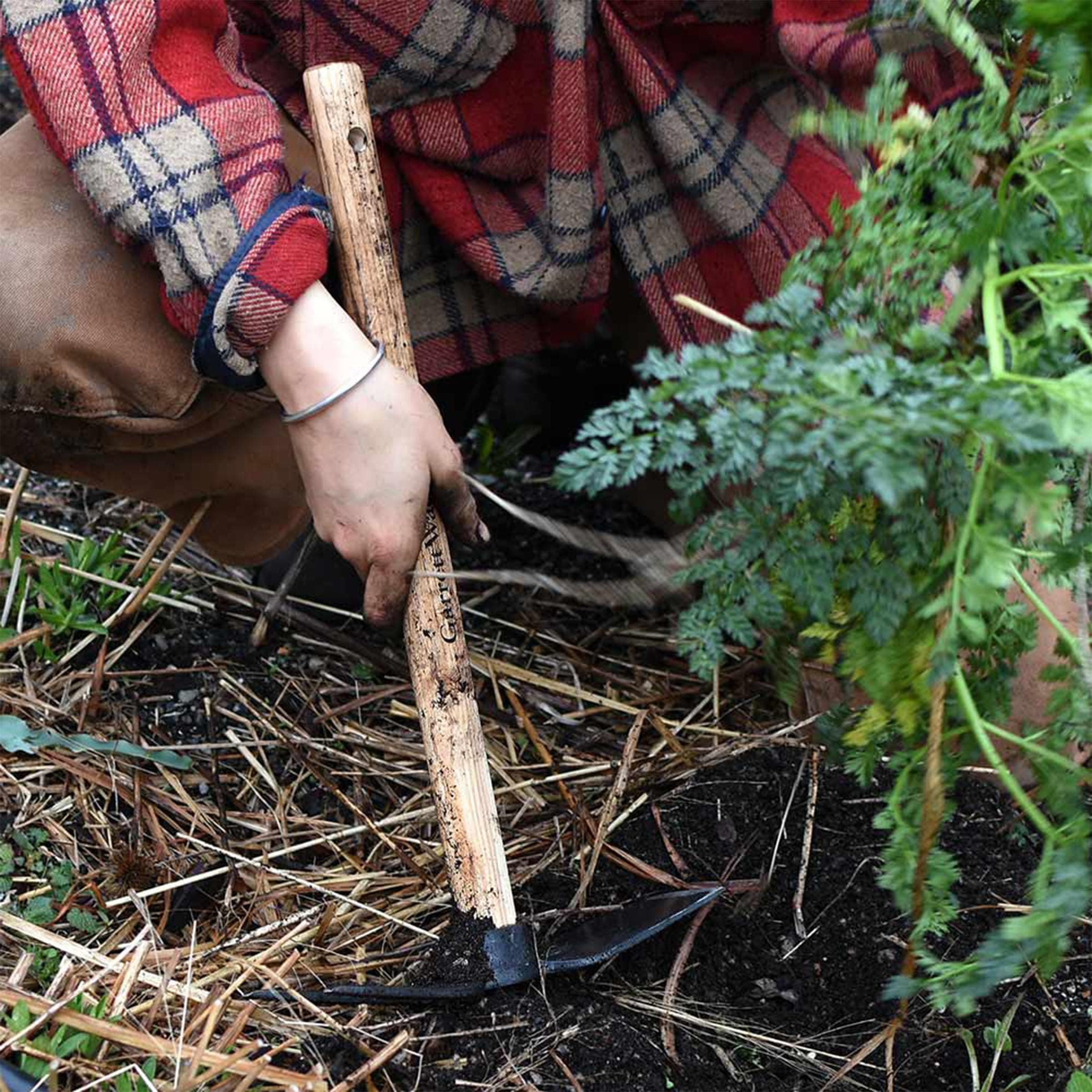 Kings County Tools Hoe Garden Tool - 18” Double-Sided Carbon Steel Garden Hoe an - Thumbnail 7