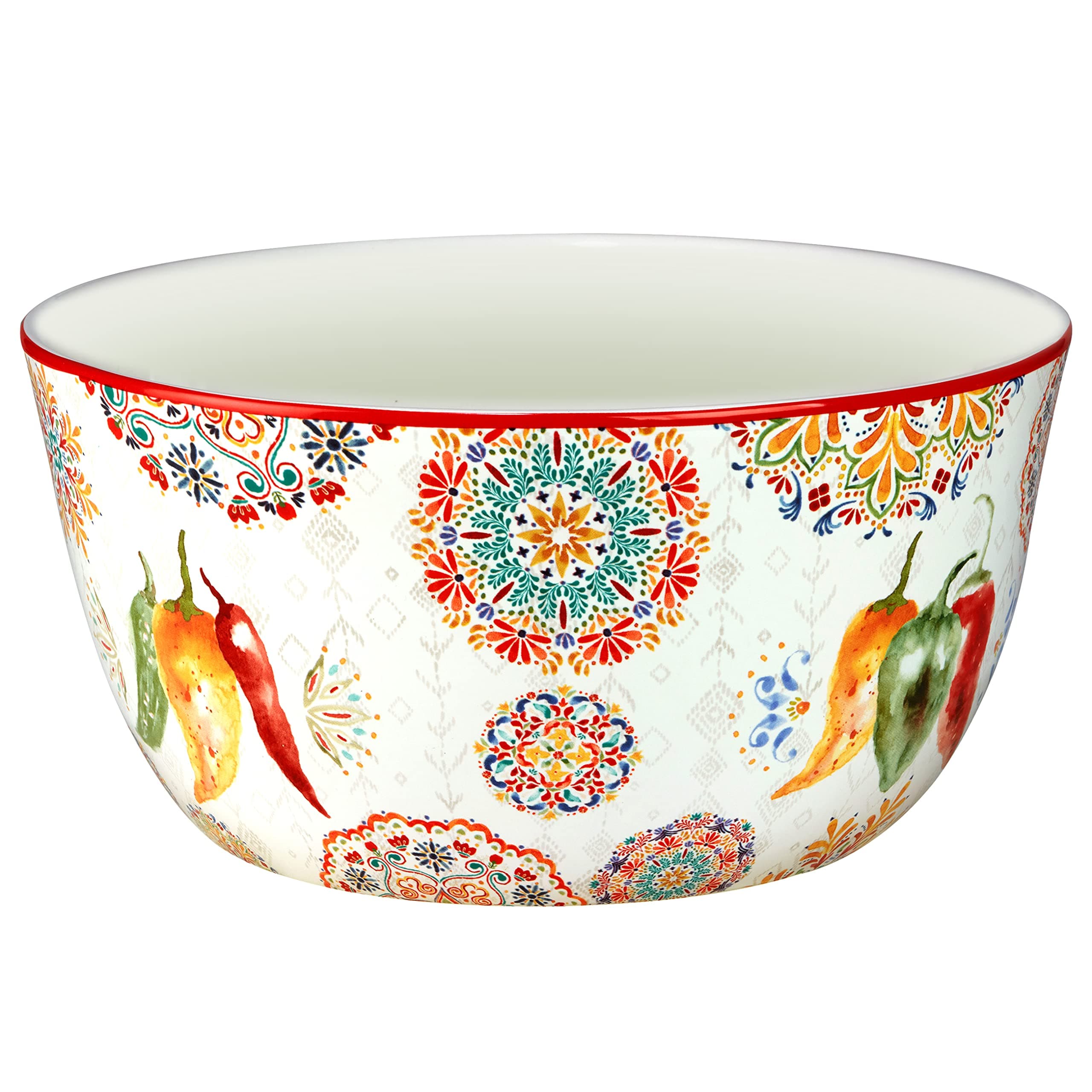 Certified International Sweet & Spicy Deep Bowl 104oz Multicolor 9in Diameter - Thumbnail 2