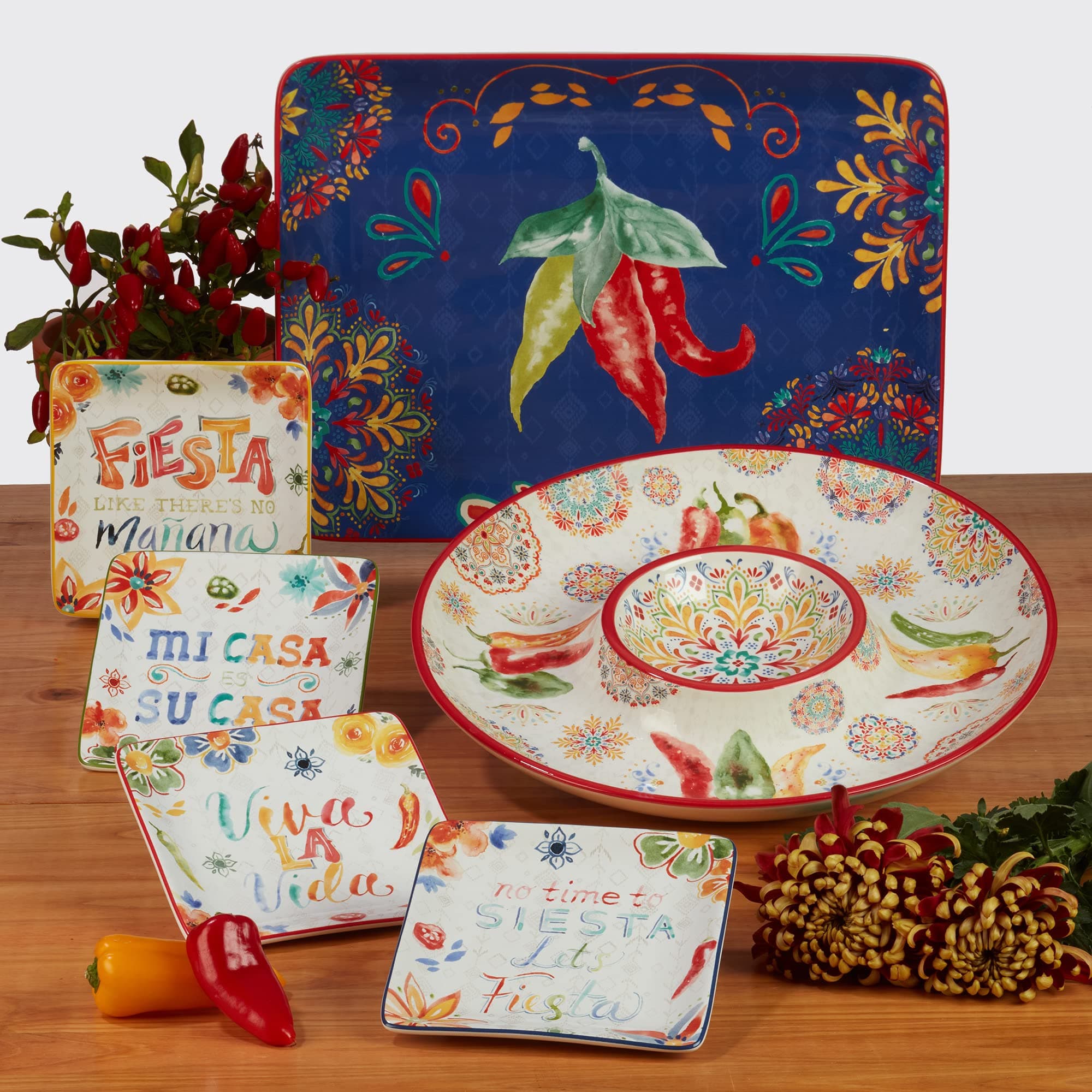 Certified International Sweet & Spicy Deep Bowl 104oz Multicolor 9in Diameter - Thumbnail 6