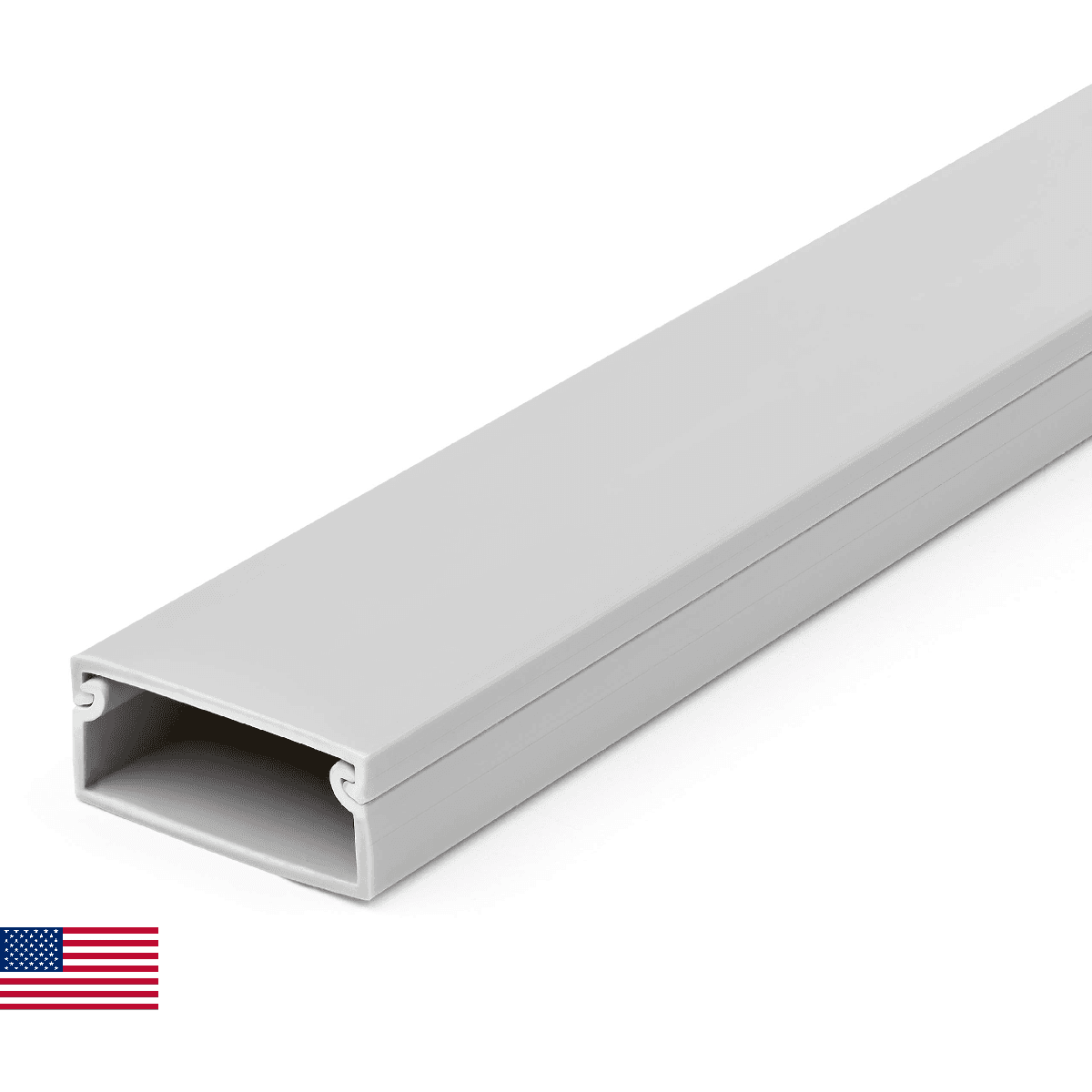 StarTech Solid Cable Management Raceway with Cover, 1-1/2"(38mm)W x 5/8"(16mm)H - Image 1