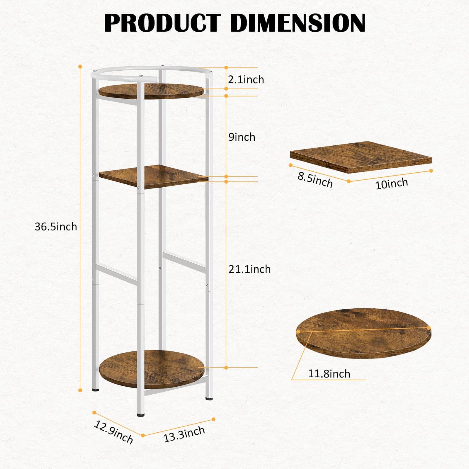 ETELI Water Dispenser Stand 3 Tier Freestanding Water Stand Ceramic Crocks Water - Thumbnail 3