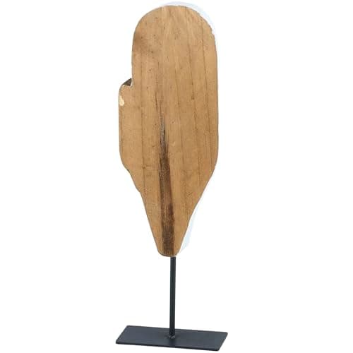 Primitives by Kathy Barn Owl Wood Sculpture Haunted White Collection Painted Acc - Thumbnail 2