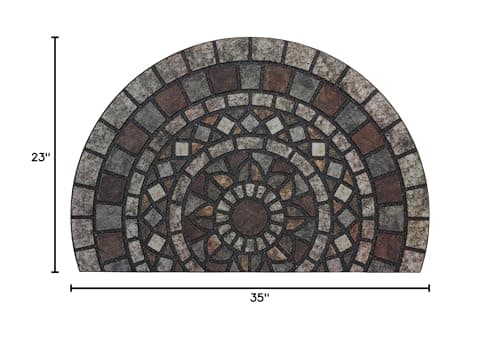 Mohawk Home Entryway Door Mat 2' x 3' All Weather Doormat Outdoor Non Slip Recyc - Thumbnail 2