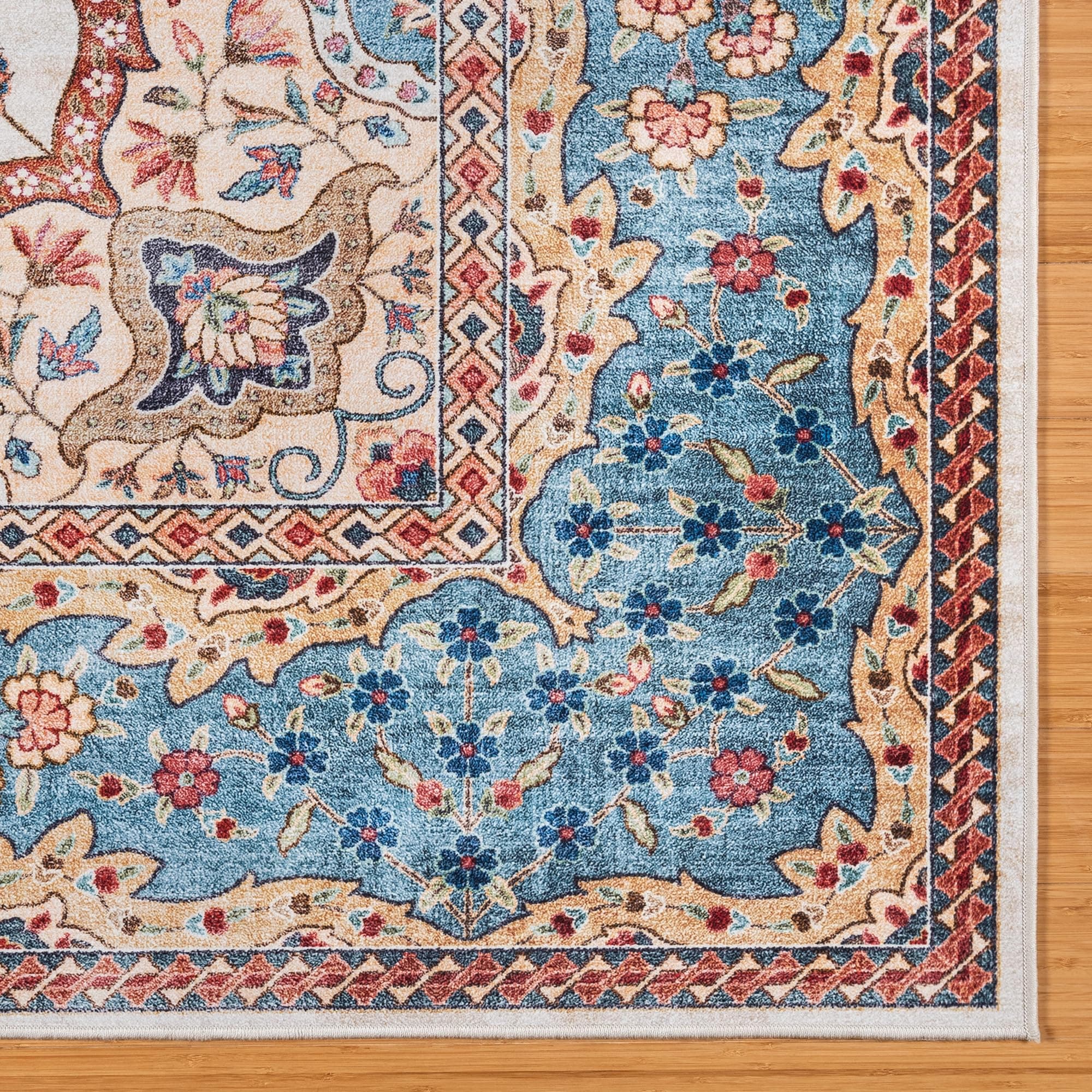 Gertmenian Indoor Boho Area Rug - 5x7 Standard, Non Slip, Super Strong, Ideal fo - Thumbnail 4