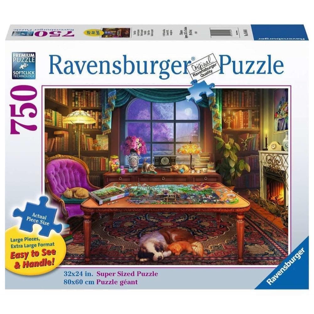 Ravensburger Cozy Series: Puzzler's Place | 750 Piece Large Format Jigsaw Puzzle - Thumbnail 2