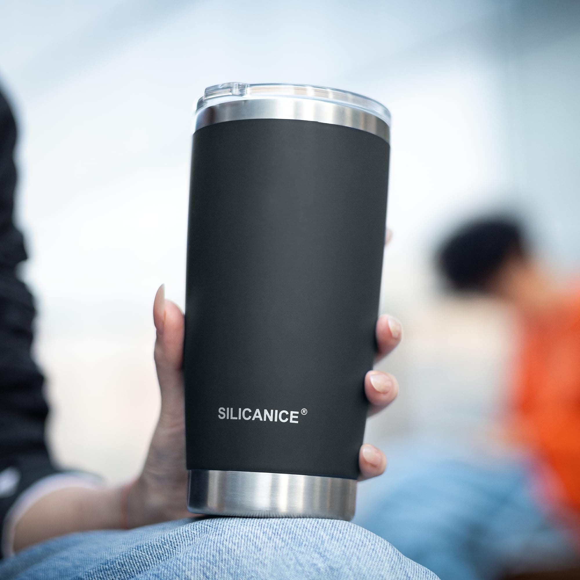 SILICANICE 20oz Vacuum Insulated Tumbler Stainless Steel Coffee Mug BPA Free Gra - Thumbnail 7