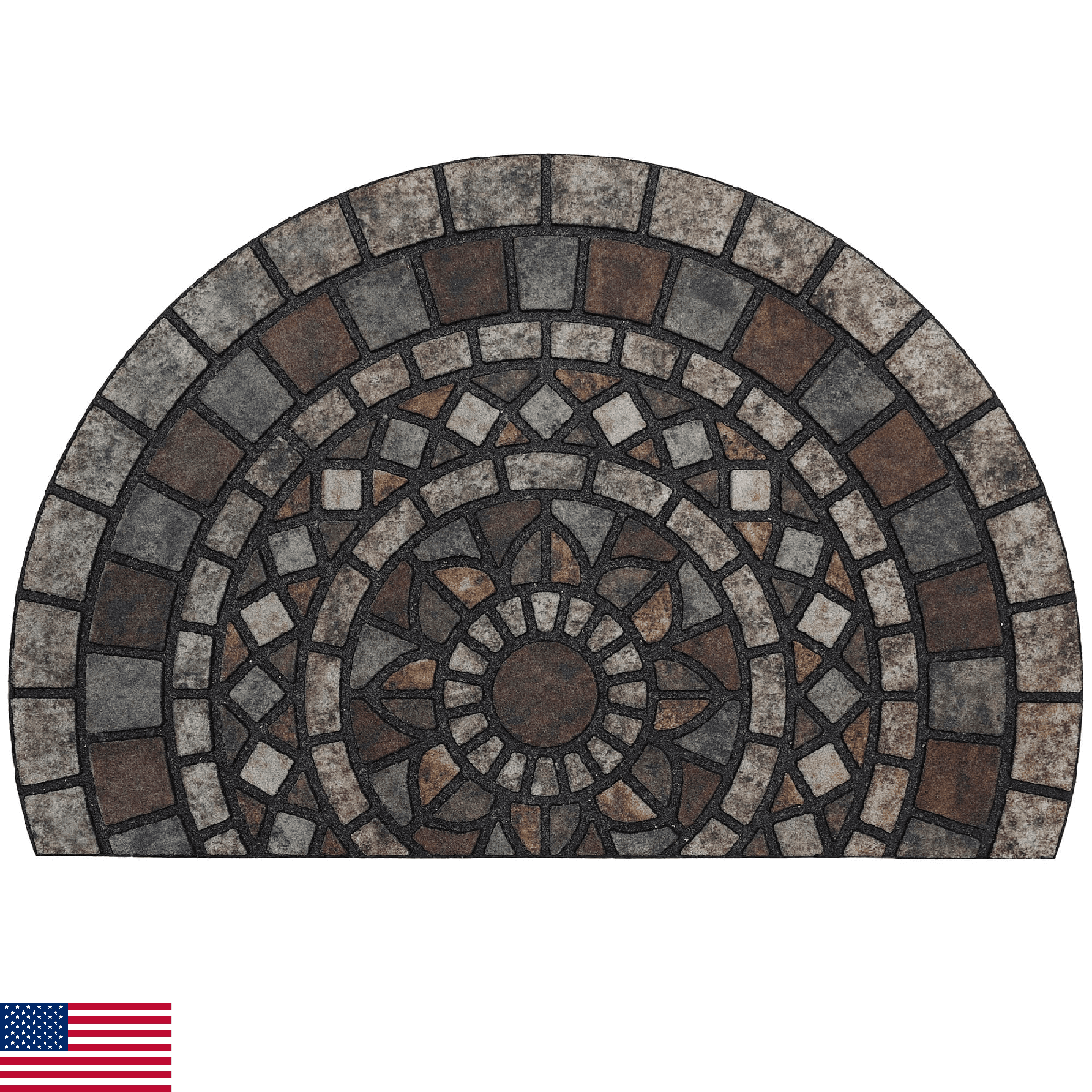 Mohawk Home Entryway Door Mat 2' x 3' All Weather Doormat Outdoor Non Slip Recyc - Image 1