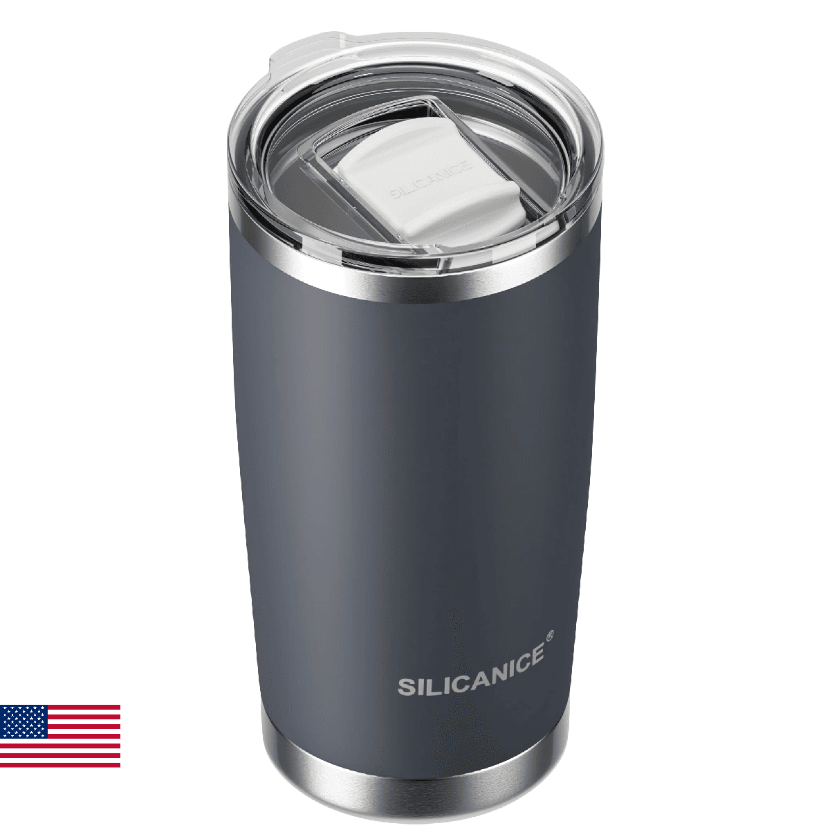 SILICANICE 20oz Vacuum Insulated Tumbler Stainless Steel Coffee Mug BPA Free Gra - Image 1