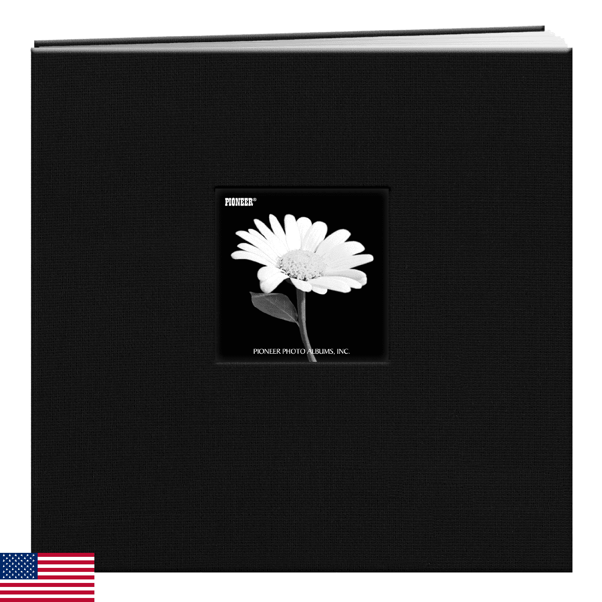 Pioneer MB10CB-F/BK 12 Inch by 12 Inch Postbound Fabric Frame Cover Memory Book, - Image 1
