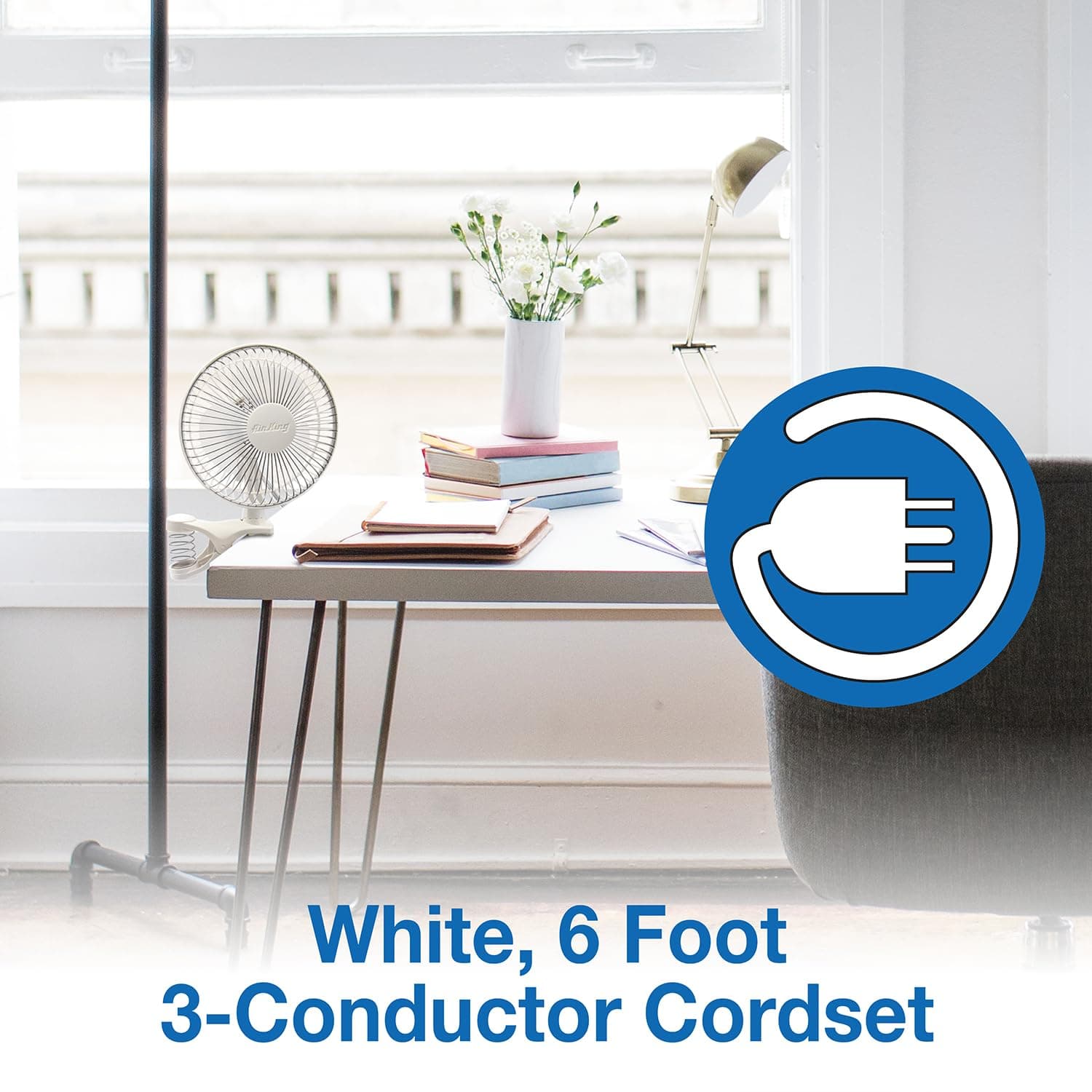 Air King 9145 6-Inch 2-Speed Clip-On Fan - Thumbnail 5