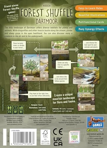 Forest Shuffle Dartmoor Card Game - Build Habitats, Place Trees & Attract Fauna - Thumbnail 2