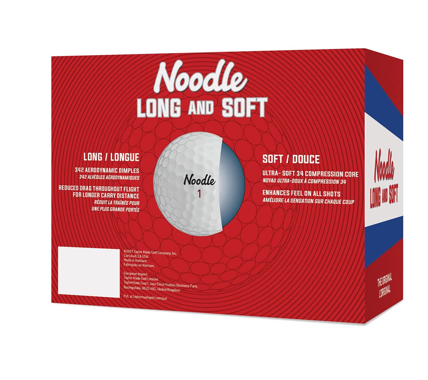 TaylorMade Golf Noodle Long & Soft DDZ, White, Pack of 24 - Thumbnail 3
