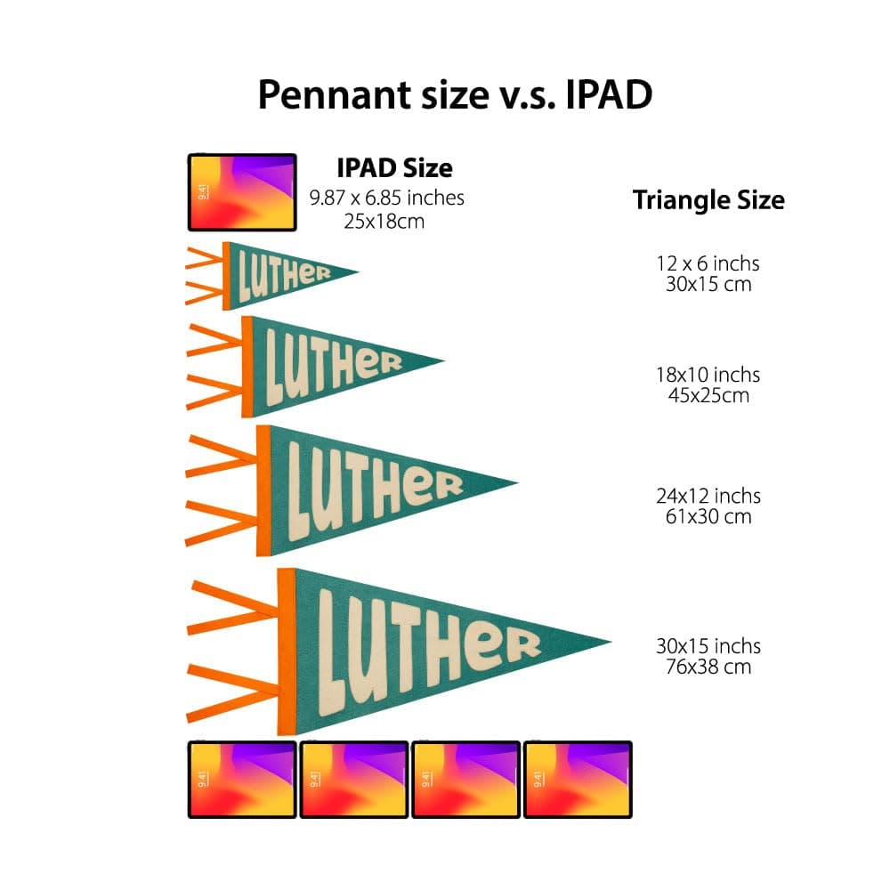 Rosanbella Personalized Name Pennant Nursery Decor - Baby Boy Girl Custom Flag - Thumbnail 9