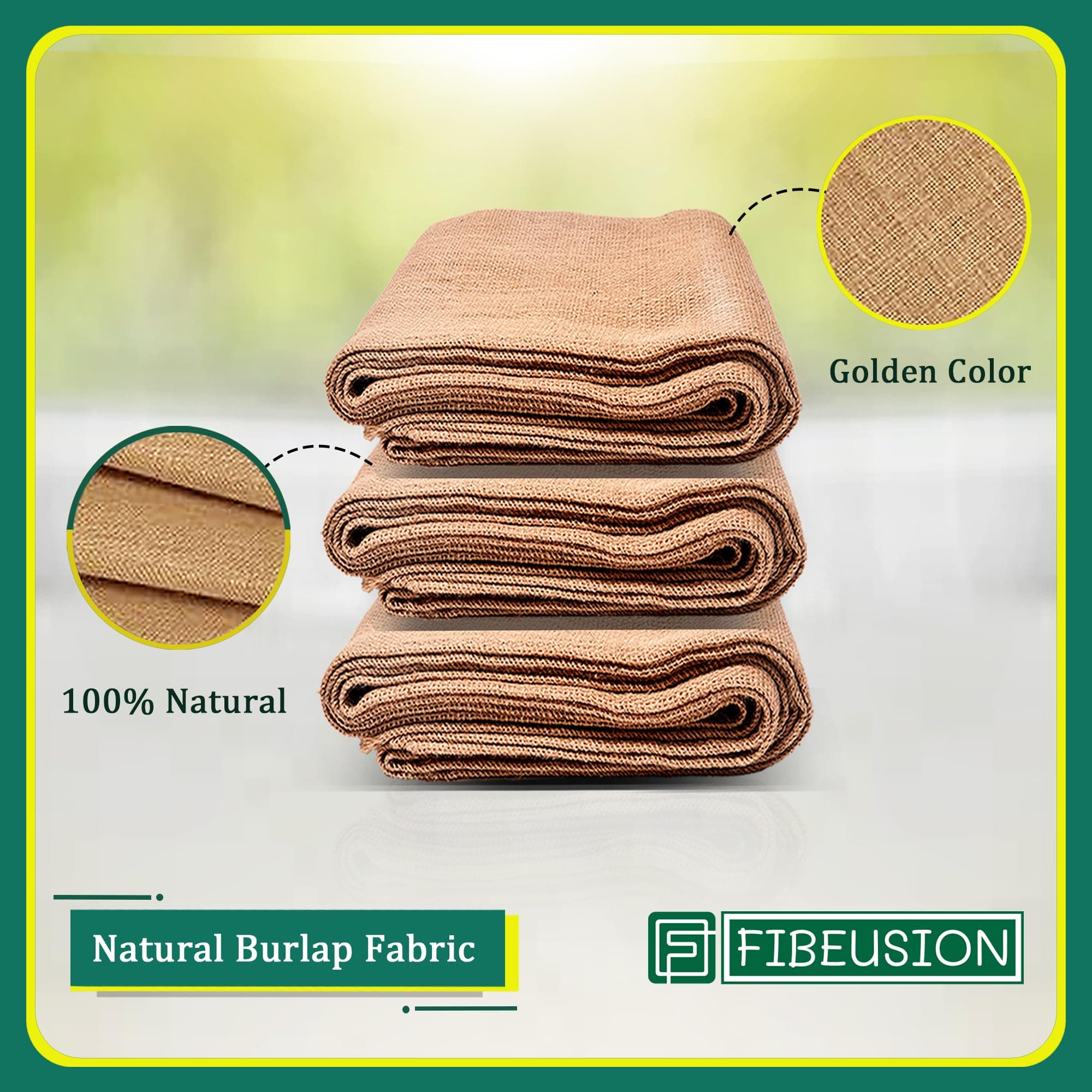 Burlap for Gardening 40" x 15 Feet - Multipurpose Natural Burlap Fabric - High D - Thumbnail 5