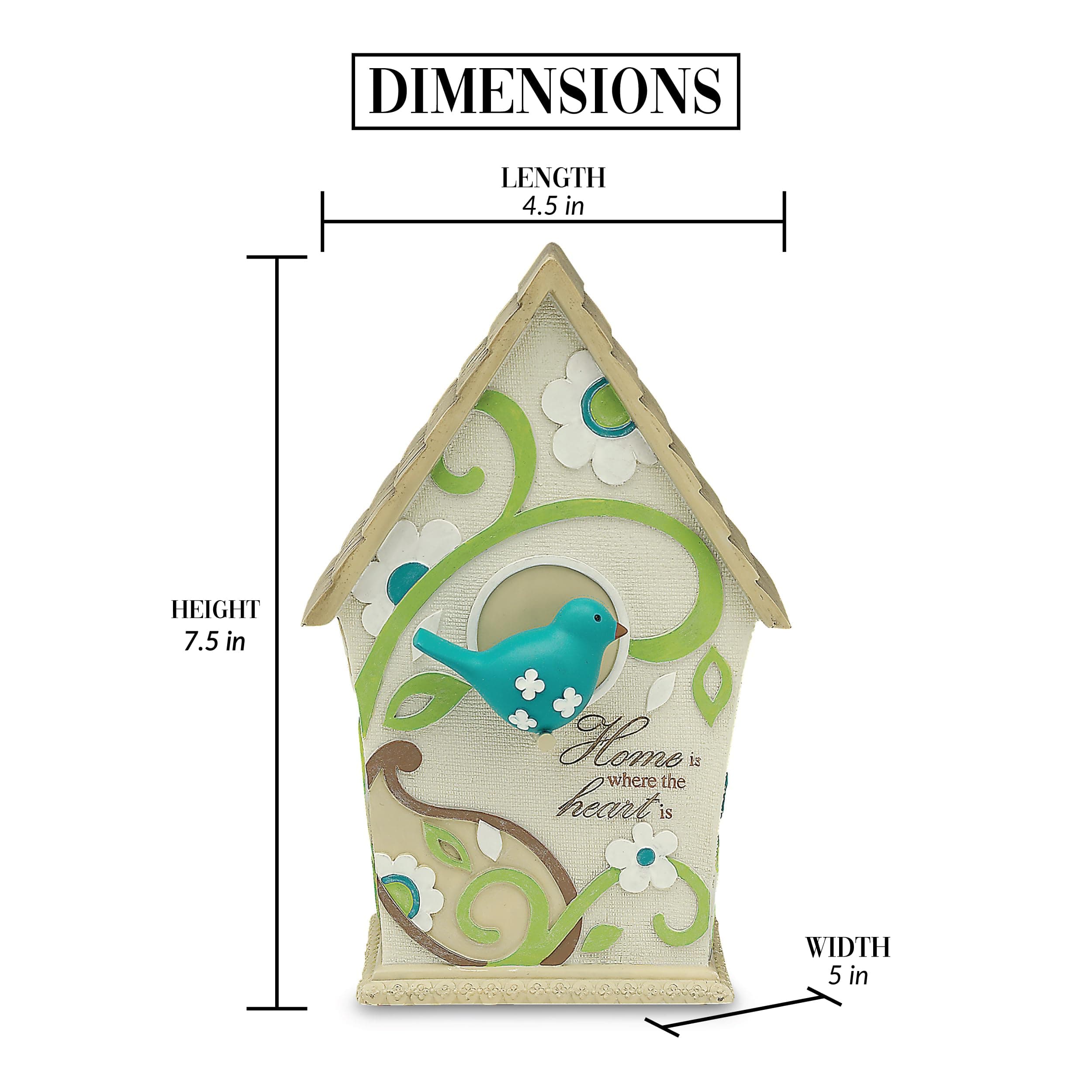 Pavilion Gift Company - Perfectly Paisley Home Decorative Birdhouse, Inscription - Thumbnail 6