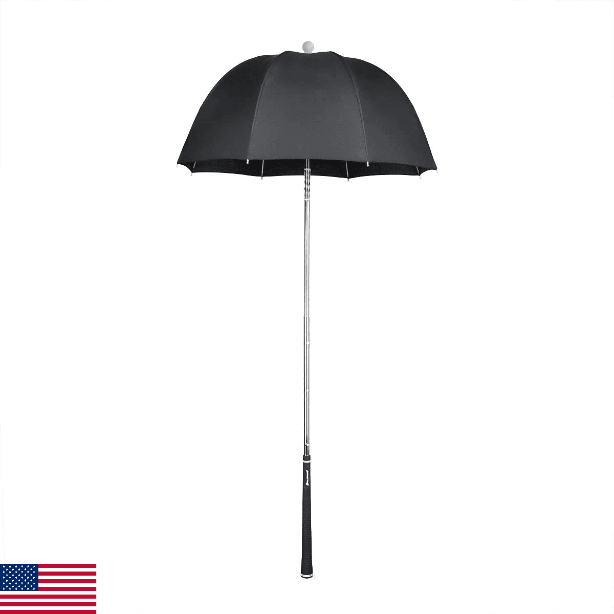 Orlimar Dri-Clubz Golf Bag Umbrella | Adjustable Height Spring Top Golf Umbrella - Image 1