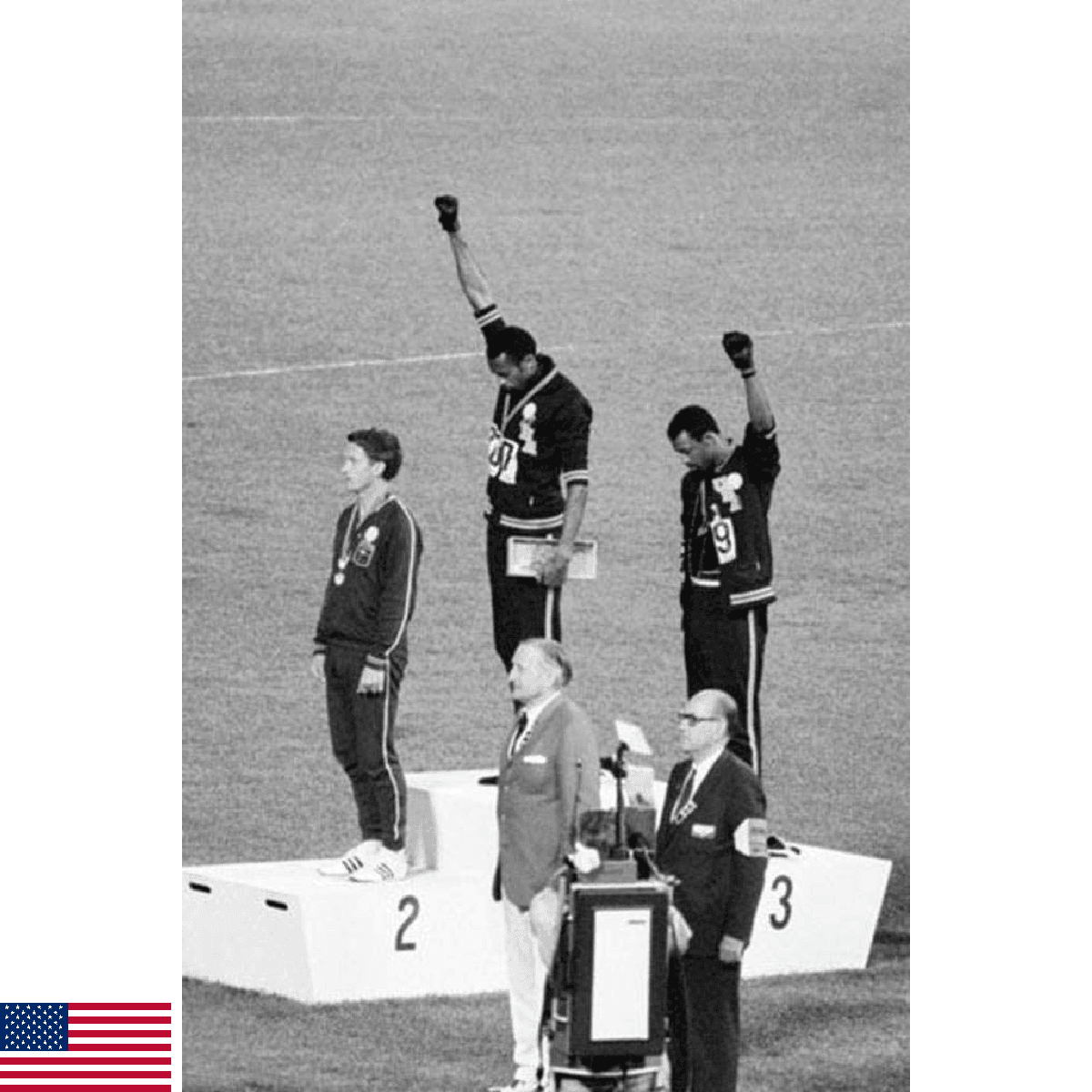 BUY ART FOR LESS Officially Licensed Mexico Olympics 1968 Black Power Salute Tom - Image 1