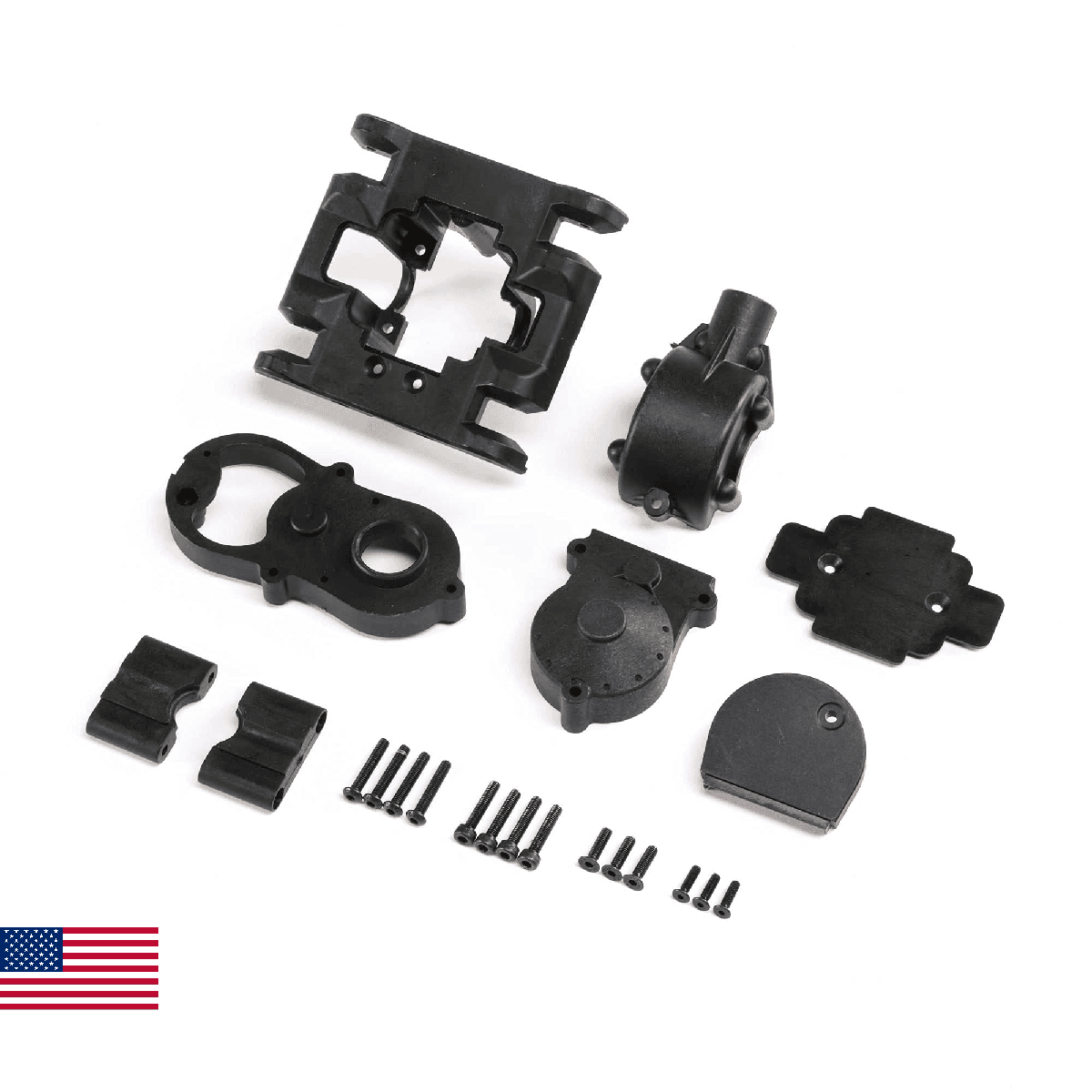 Losi Gearbox Housing Set w Covers LMT Replacement Parts - Image 1