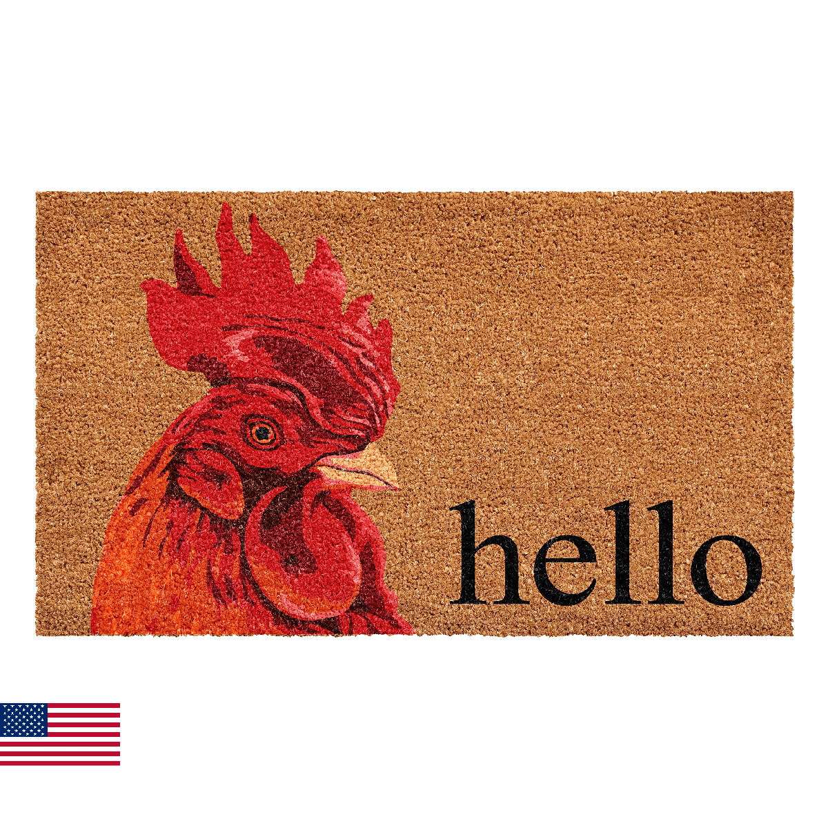 Calloway Mills Rooster Doormat 17" x 29" - Image 1