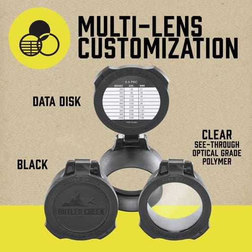 Butler Creek Element Scope Cap Objective 60-65mm, Riflescope Cap Black ESC65 - Thumbnail 6