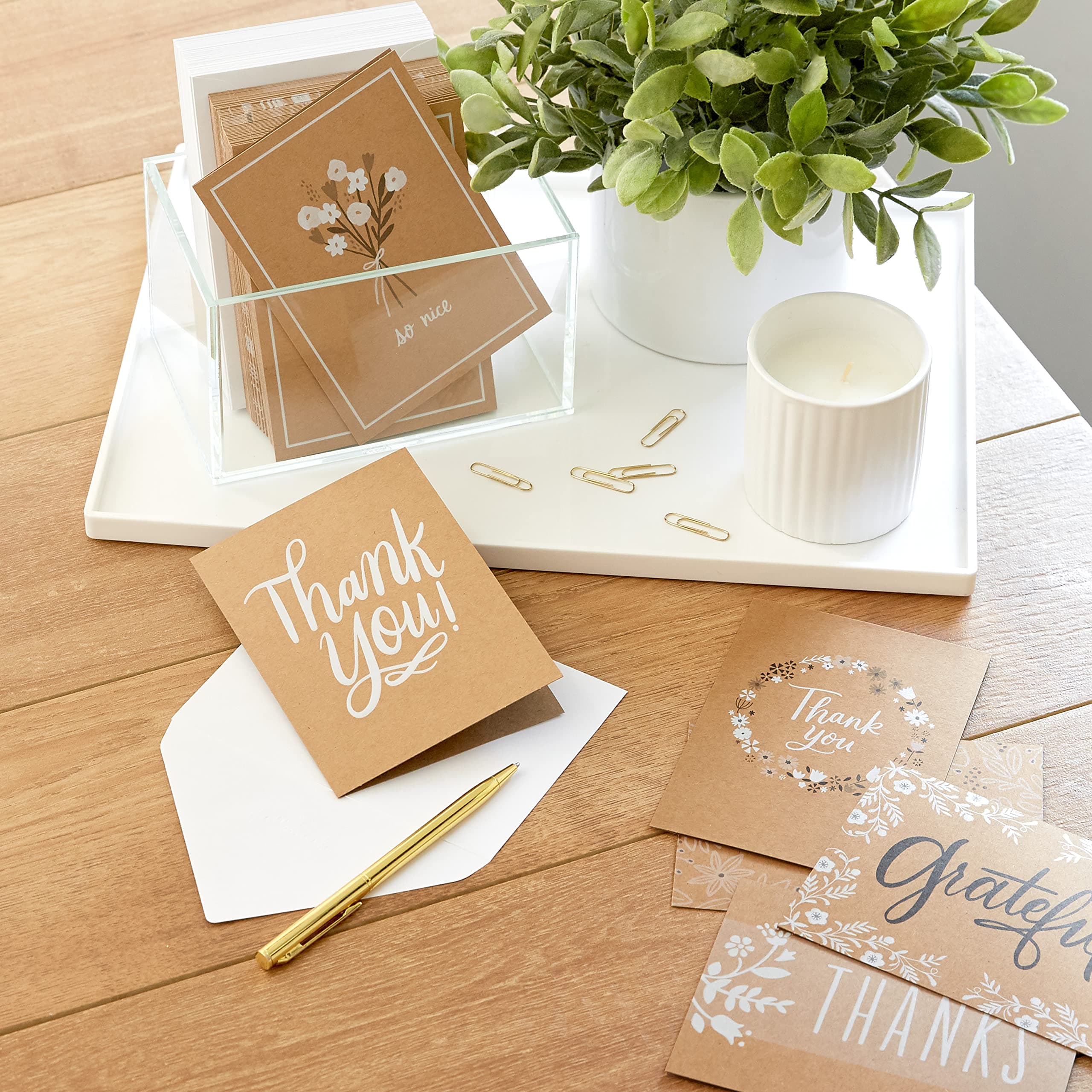 Hallmark Thank You Cards Assortment, Rustic Collection (96 Thank You Notes with - Thumbnail 6