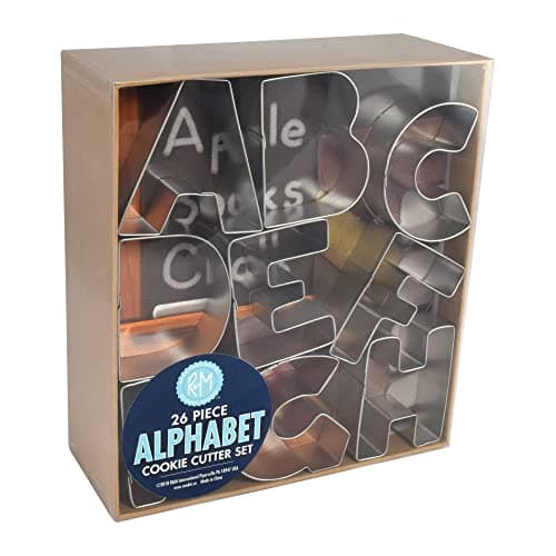 R&M International Alphabet 3" Cookie Cutters, 26-Piece Set in Gift Box - Thumbnail 2