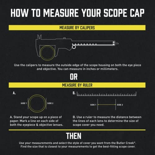 Butler Creek Element Scope Cap Objective 60-65mm, Riflescope Cap Black ESC65 - Thumbnail 9